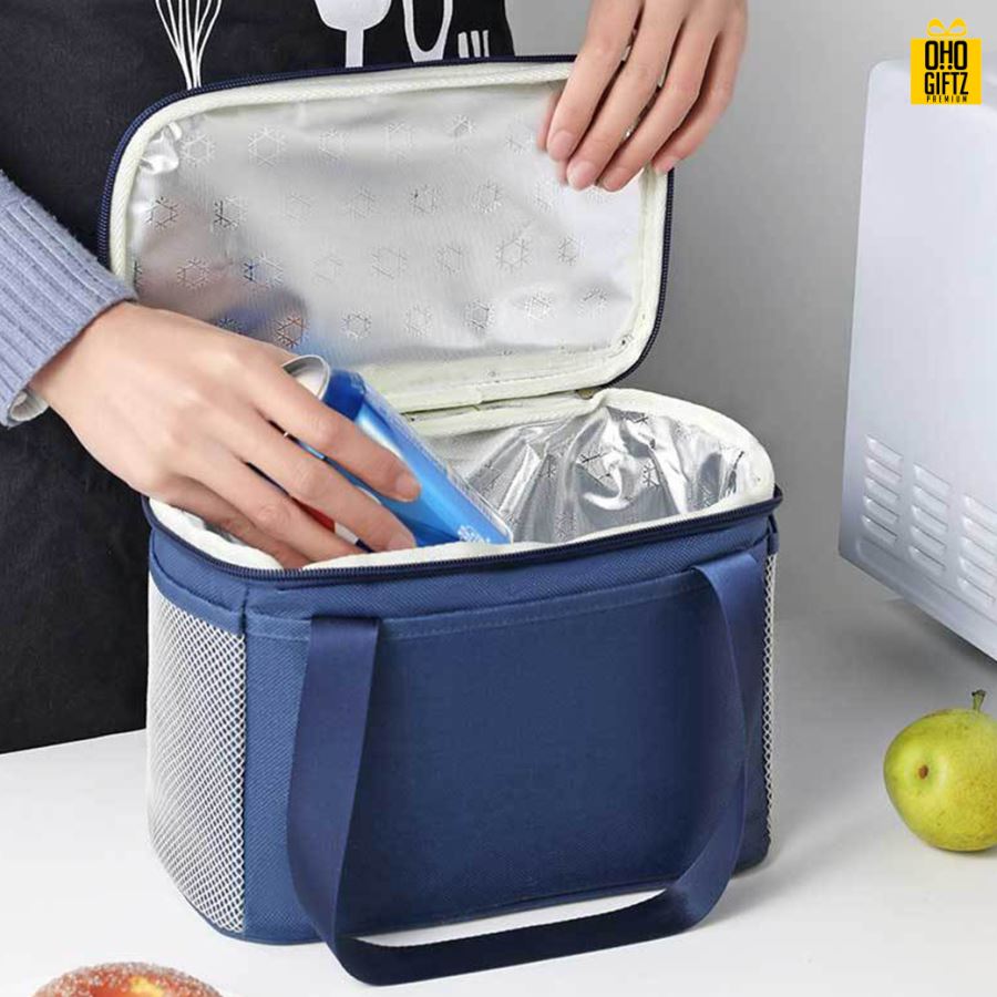 กระเป๋าอาหารเก็บความร้อนความเย็น สกรีนโลโก้  ทำเป็นของพรีเมี่ยม