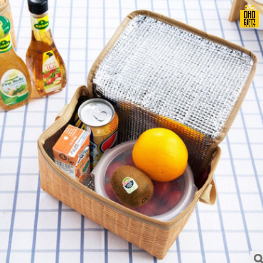 กระเป๋าปิคนิคเก็บร้อน/เย็น สกรีนโลโก้  ทำเป็นของพรีเมี่ยม