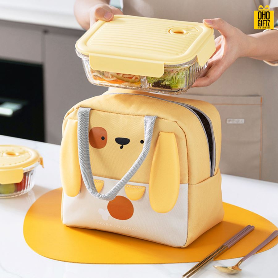 กระเป๋าอาหารเก็บความร้อนความเย็น สกรีนโลโก้  ทำเป็นของพรีเมี่ยม