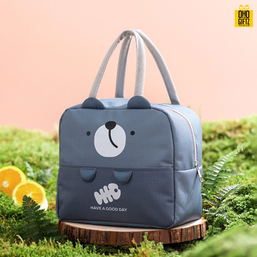 กระเป๋าอาหารเก็บความร้อนความเย็น สกรีนโลโก้  ทำเป็นของพรีเมี่ยม