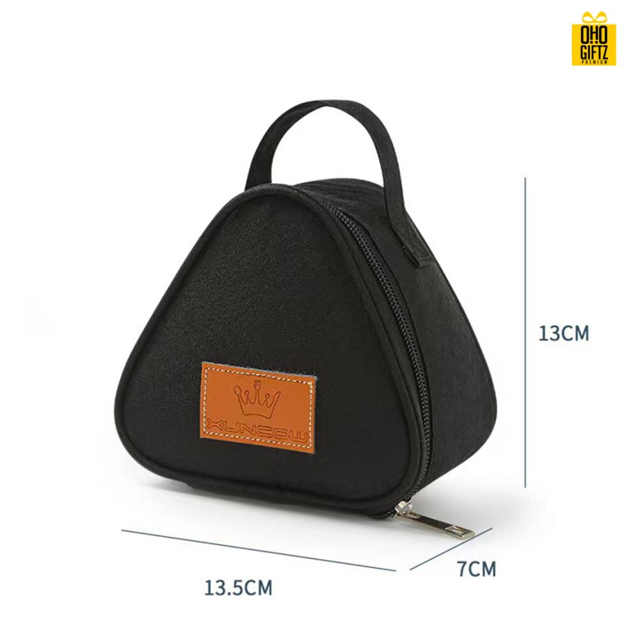 กระเป๋าทรงสามเหลี่ยมเก็บความร้อนความเย็น สกรีนโลโก้  ทำเป็นของพรีเมี่ยม