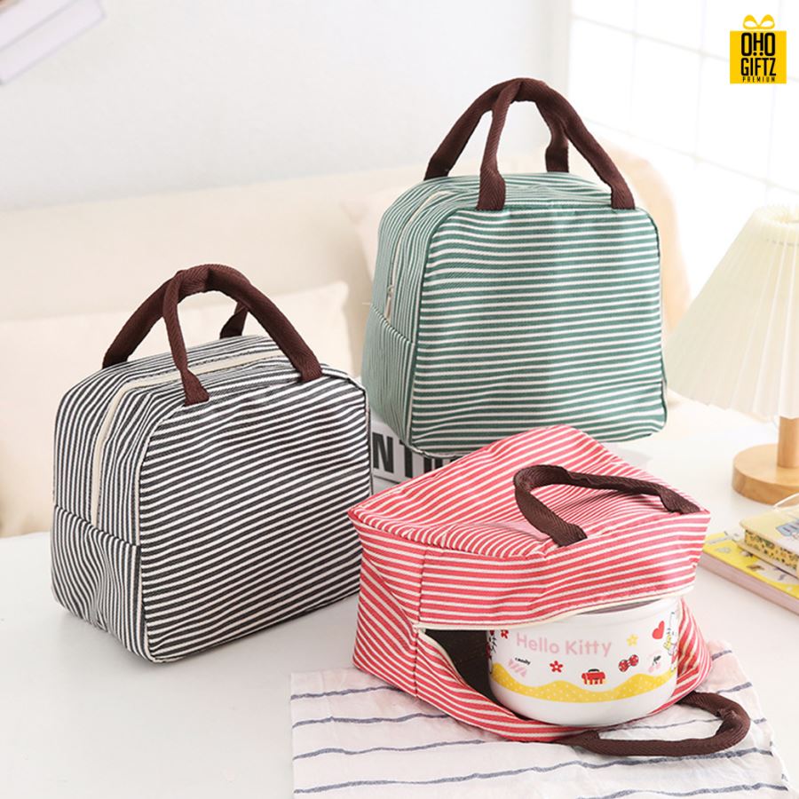 กระเป๋าอาหารเก็บความร้อนความเย็น สกรีนโลโก้  ทำเป็นของพรีเมี่ยม