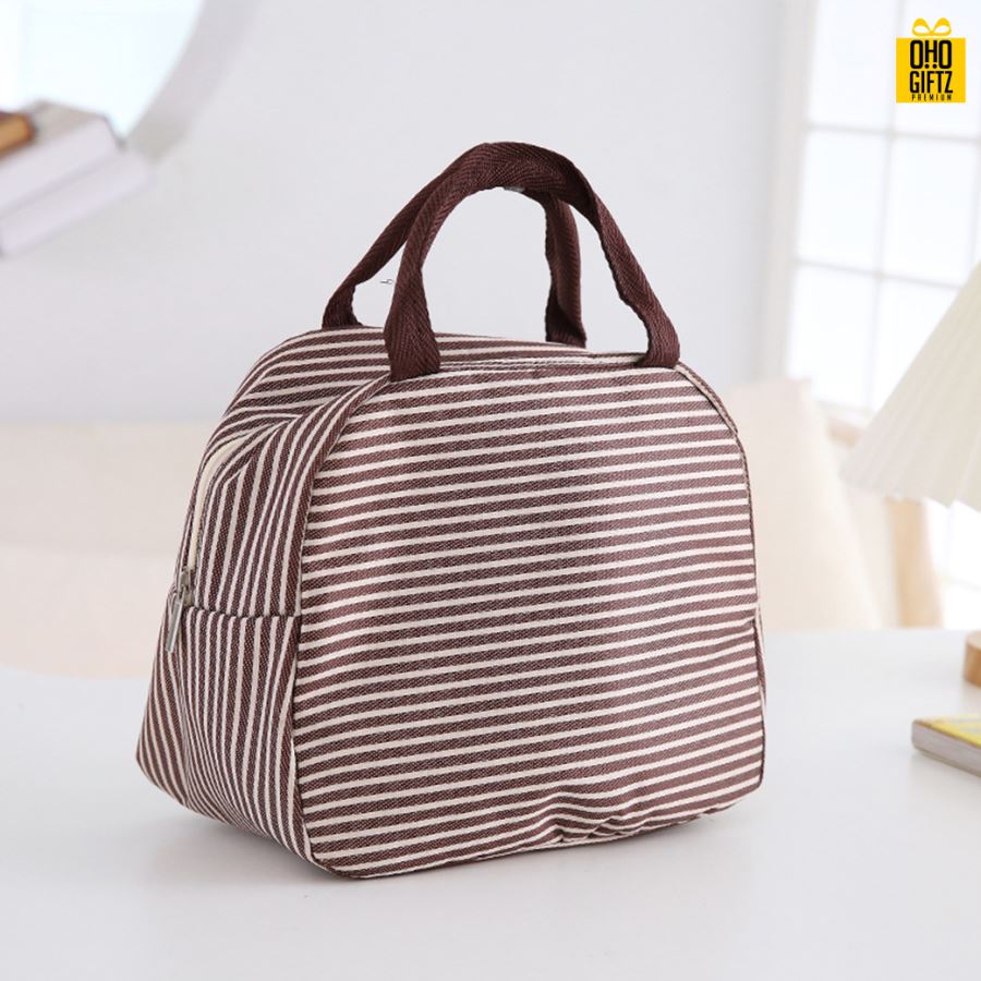 กระเป๋าอาหารเก็บความร้อนความเย็น สกรีนโลโก้  ทำเป็นของพรีเมี่ยม