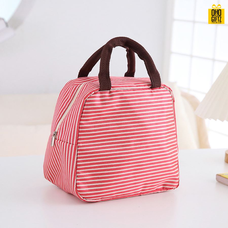กระเป๋าอาหารเก็บความร้อนความเย็น สกรีนโลโก้  ทำเป็นของพรีเมี่ยม