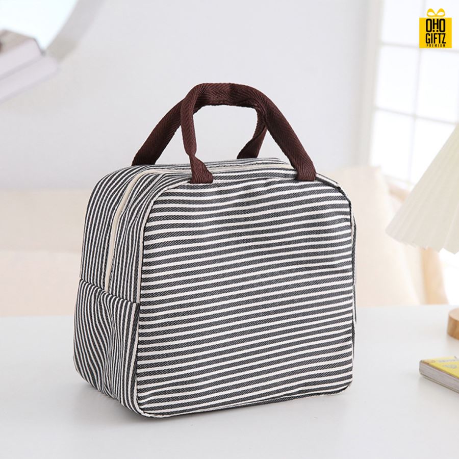 กระเป๋าอาหารเก็บความร้อนความเย็น สกรีนโลโก้  ทำเป็นของพรีเมี่ยม