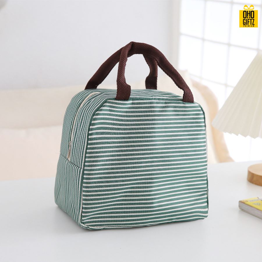 กระเป๋าอาหารเก็บความร้อนความเย็น สกรีนโลโก้  ทำเป็นของพรีเมี่ยม