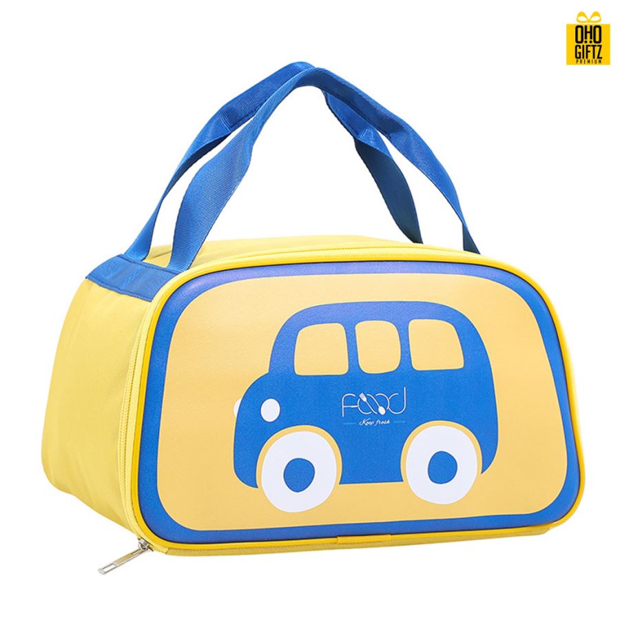 กระเป๋าอาหารเก็บความร้อนความเย็น สกรีนโลโก้  ทำเป็นของพรีเมี่ยม