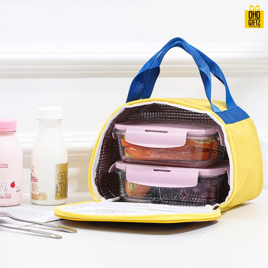 กระเป๋าอาหารเก็บความร้อนความเย็น สกรีนโลโก้  ทำเป็นของพรีเมี่ยม