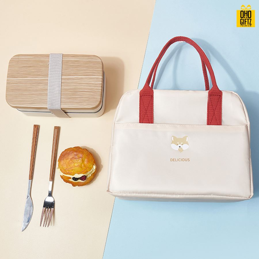 กระเป๋าอาหารเก็บความร้อนความเย็น สกรีนโลโก้  ทำเป็นของพรีเมี่ยม