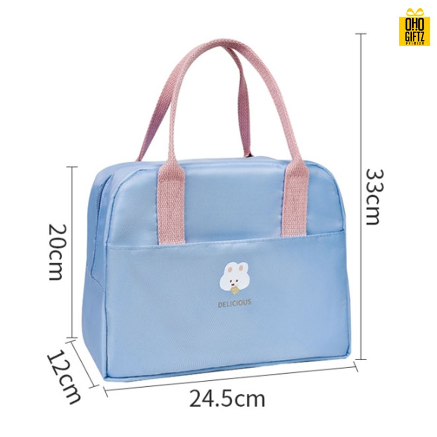 กระเป๋าอาหารเก็บความร้อนความเย็น สกรีนโลโก้  ทำเป็นของพรีเมี่ยม