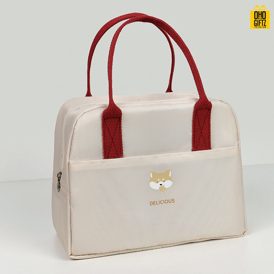 กระเป๋าอาหารเก็บความร้อนความเย็น สกรีนโลโก้  ทำเป็นของพรีเมี่ยม