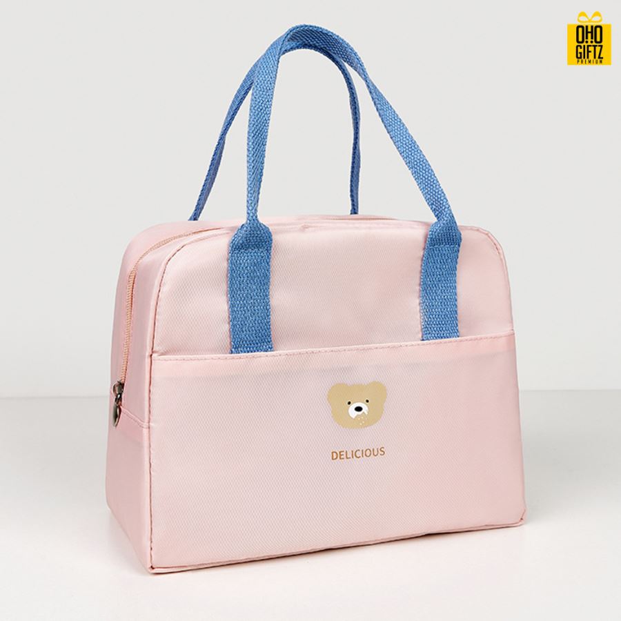 กระเป๋าอาหารเก็บความร้อนความเย็น สกรีนโลโก้  ทำเป็นของพรีเมี่ยม