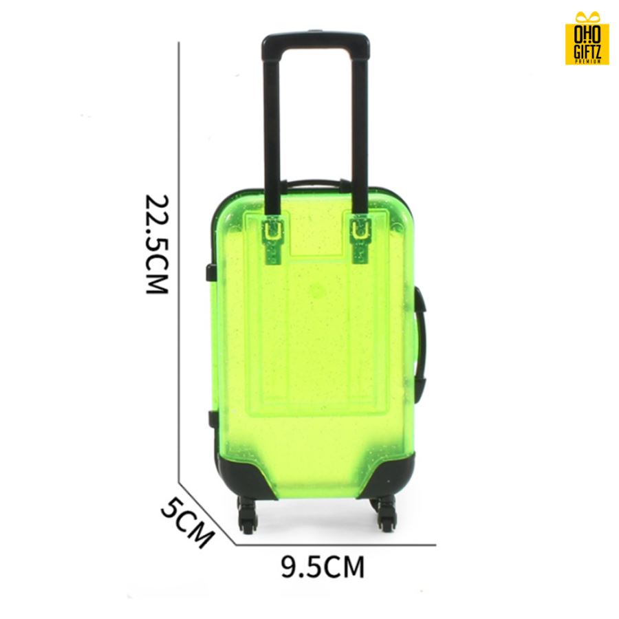 กล่องพลาสติกกระเป๋าเดินทาง กรีนโลโก้ ทำเป็นของพรีเมี่ยม 