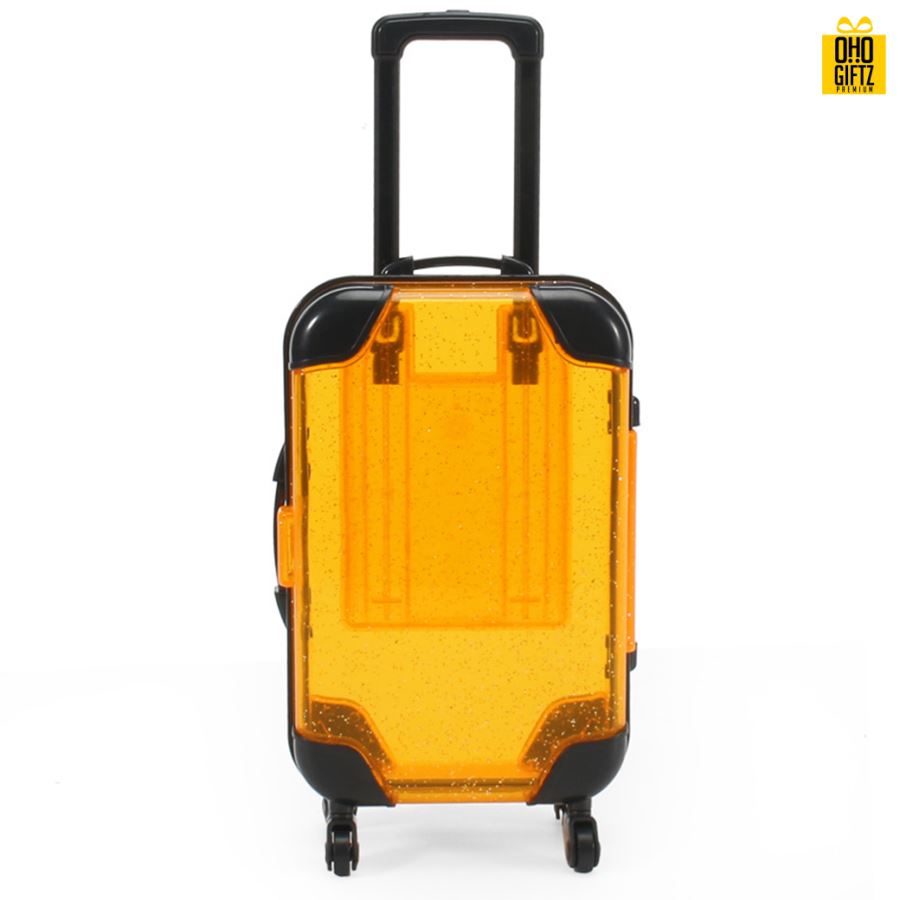 กล่องพลาสติกกระเป๋าเดินทาง กรีนโลโก้ ทำเป็นของพรีเมี่ยม 