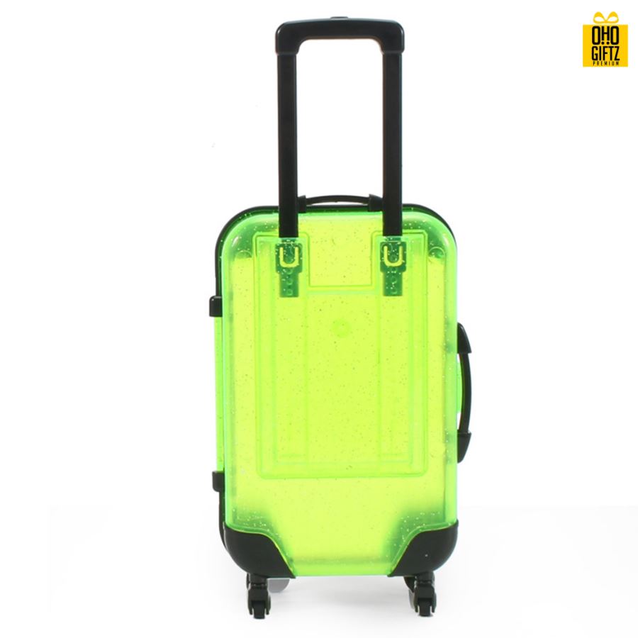 กล่องพลาสติกกระเป๋าเดินทาง กรีนโลโก้ ทำเป็นของพรีเมี่ยม 