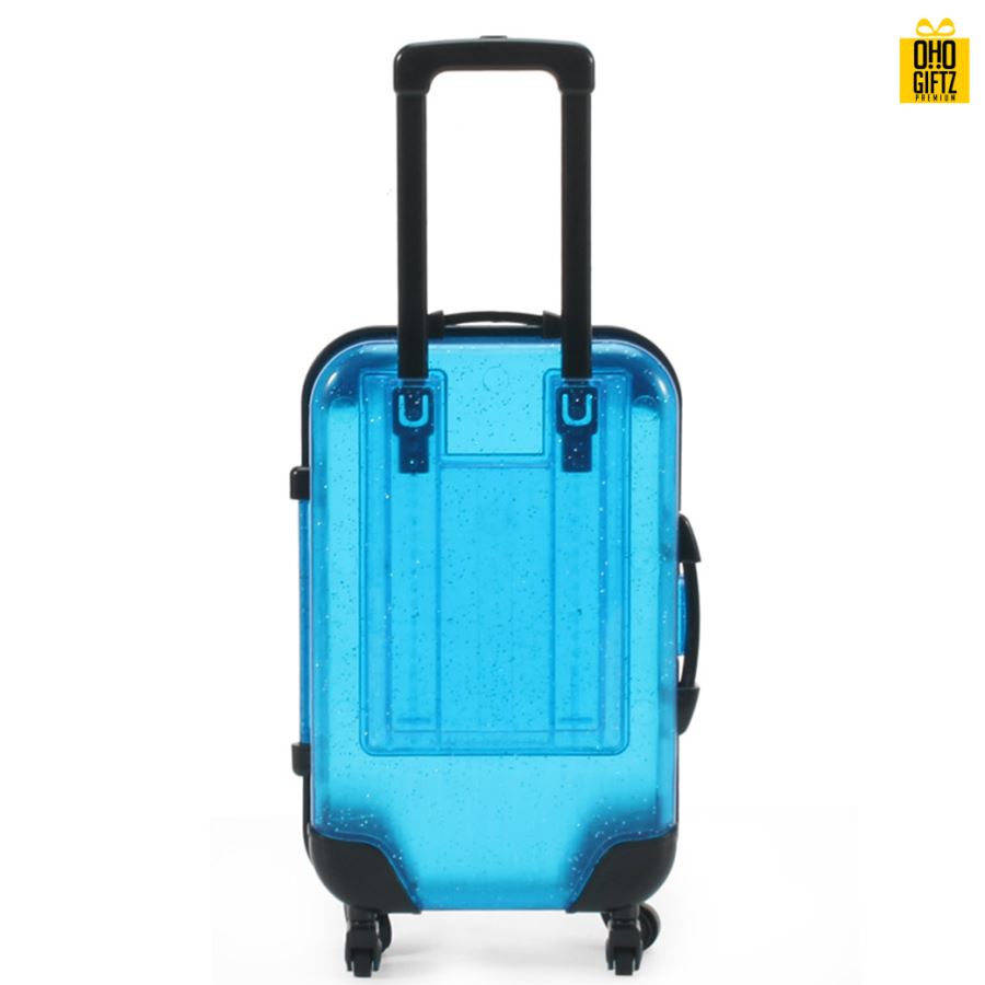 กล่องพลาสติกกระเป๋าเดินทาง กรีนโลโก้ ทำเป็นของพรีเมี่ยม 