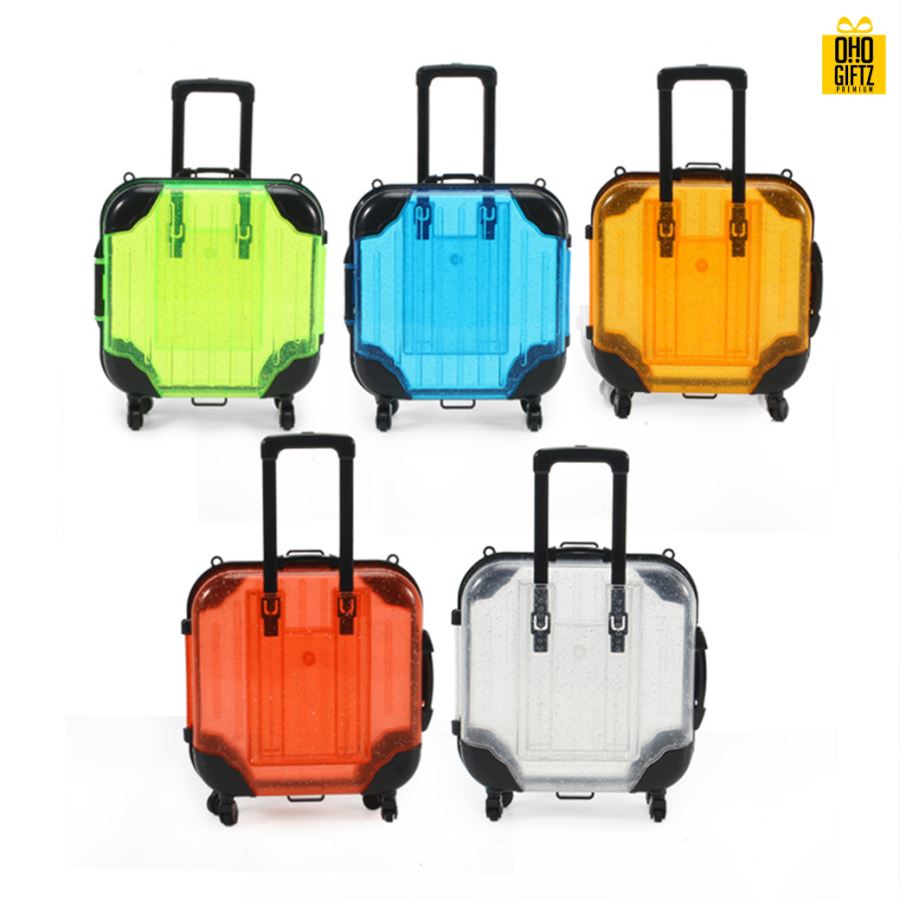 กล่องพลาสติกกระเป๋าเดินทางMini กรีนโลโก้ ทำเป็นของพรีเมี่ยม 