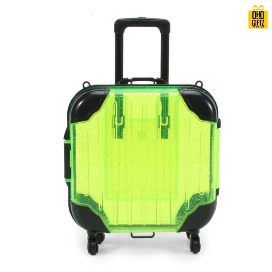 กล่องพลาสติกกระเป๋าเดินทางMini กรีนโลโก้ ทำเป็นของพรีเมี่ยม 