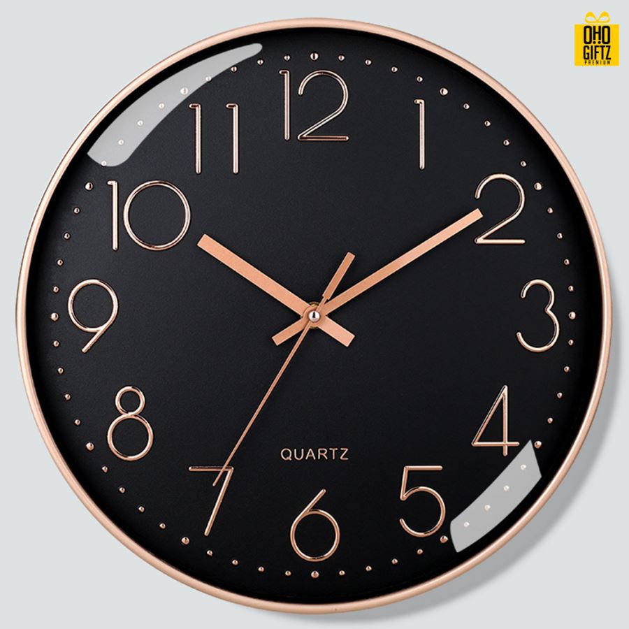 นาฬิกาแขวนทรงกลม สกรีนชื่อ สกรีนโลโก้ ทำเป็นของพรีเมี่ยมได้ 