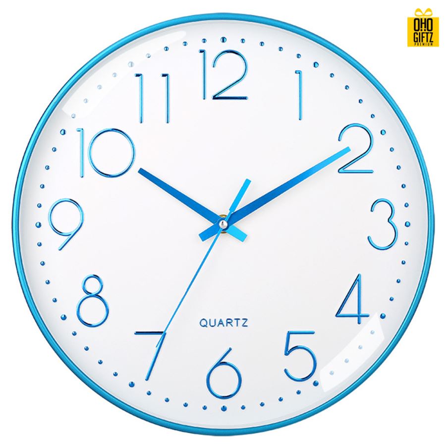 นาฬิกาแขวนทรงกลม สกรีนชื่อ สกรีนโลโก้ ทำเป็นของพรีเมี่ยมได้ 