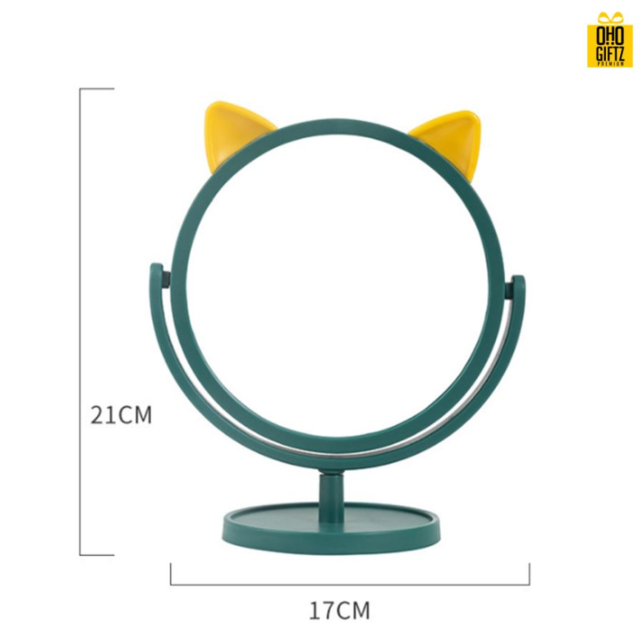 กระจกหูแมว สกรีนชื่อ สกรีนโลโก้  ทำเป็นของพรีเมี่ยมได้