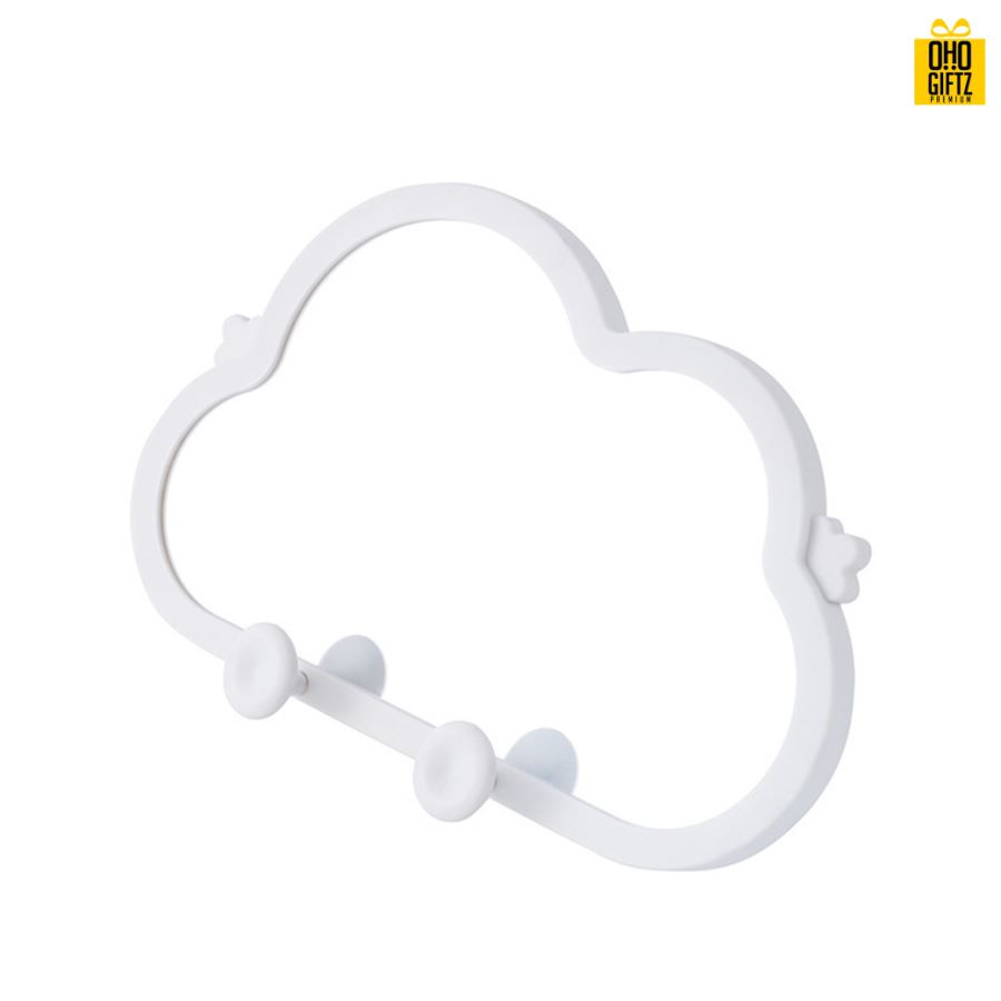 กระจกก้อนเมฆมีที่แขวน สกรีนชื่อ สกรีนโลโก้  ทำเป็นของพรีเมี่ยมได้