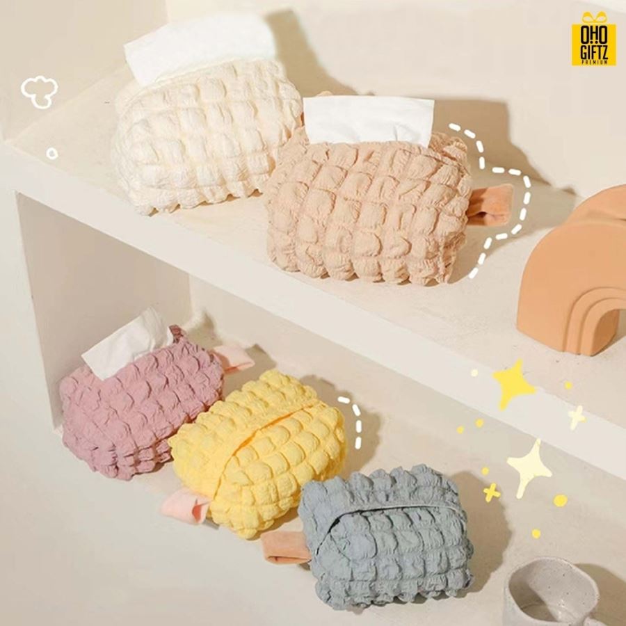 ที่ใส่กระดาษทิชชู่ สกรีนโลโก้ ทำเป็นของพรีเมี่ยม ของชำร่วยได้