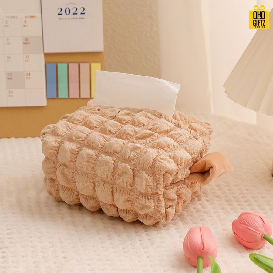 ที่ใส่กระดาษทิชชู่ สกรีนโลโก้ ทำเป็นของพรีเมี่ยม ของชำร่วยได้