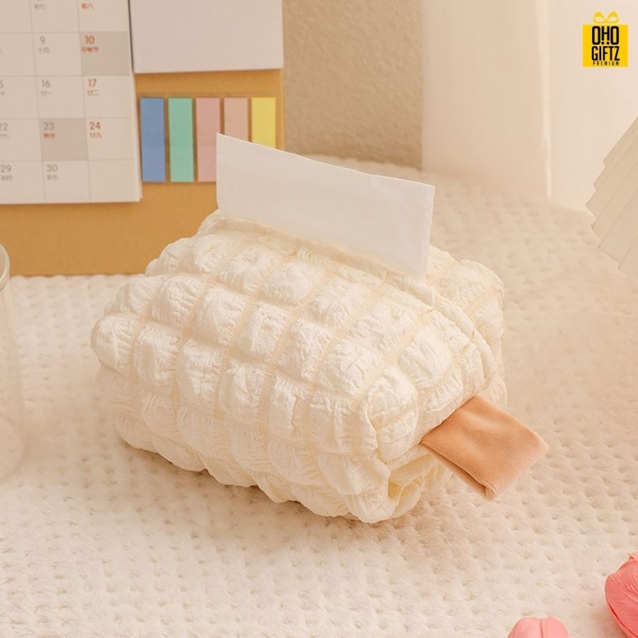 ที่ใส่กระดาษทิชชู่ สกรีนโลโก้ ทำเป็นของพรีเมี่ยม ของชำร่วยได้