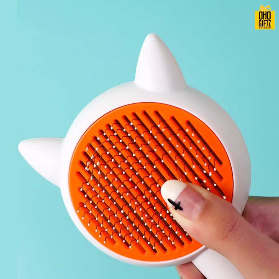 หวีแปรงขนทรงหัวแมว สกรีนโลโก้ ทำเป็นของพรีเมี่ยม