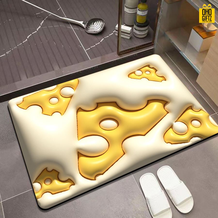 พรมห้องน้ำกันลื่น สกรีนโลโก้ ทำเป็นของพรีเมี่ยม