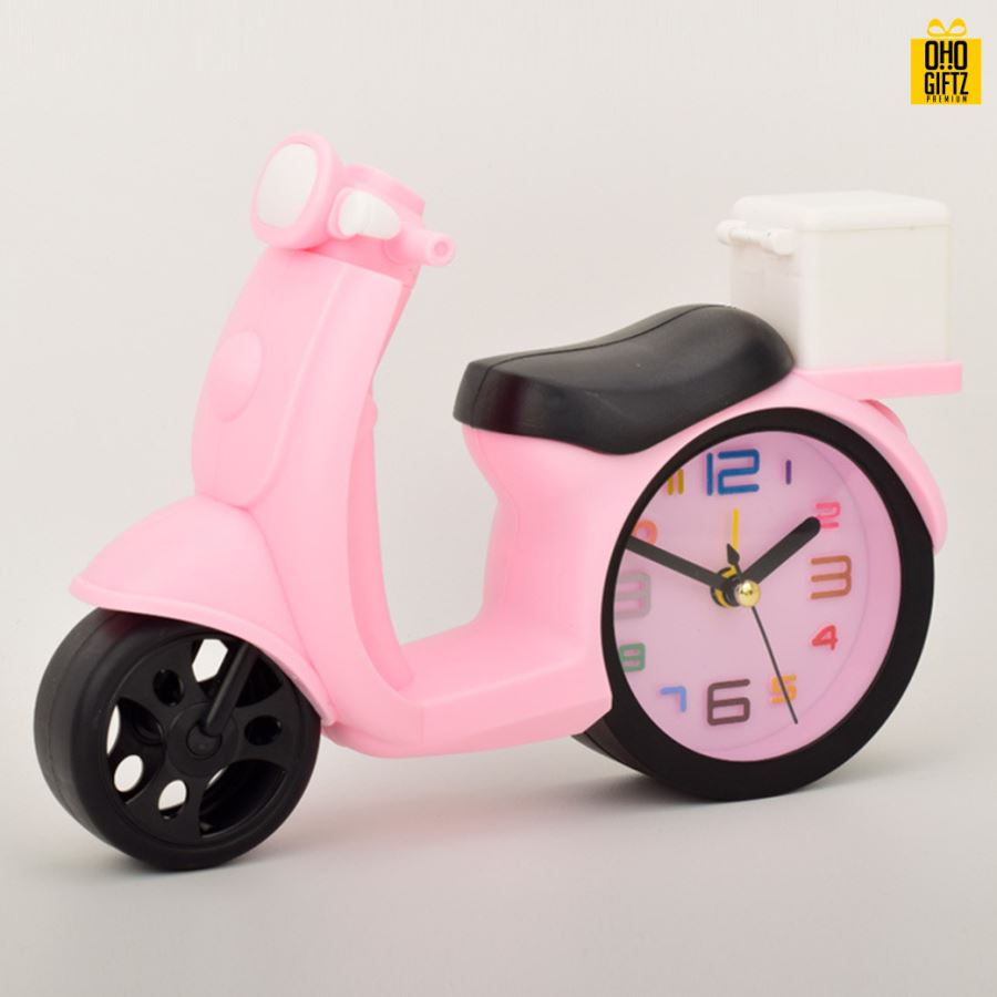 นาฬิกาปลุกรถจักรยานยนต์ สกรีนชื่อ สกรีนโลโก้ ทำเป็นของพรีเมี่ยมได้ 