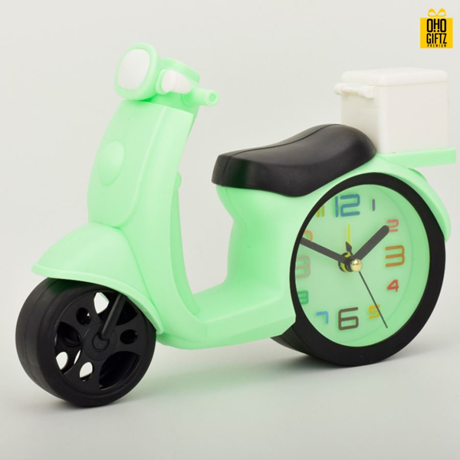 นาฬิกาปลุกรถจักรยานยนต์ สกรีนชื่อ สกรีนโลโก้ ทำเป็นของพรีเมี่ยมได้ 