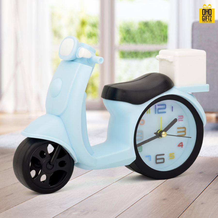 นาฬิกาปลุกรถจักรยานยนต์ สกรีนชื่อ สกรีนโลโก้ ทำเป็นของพรีเมี่ยมได้ 