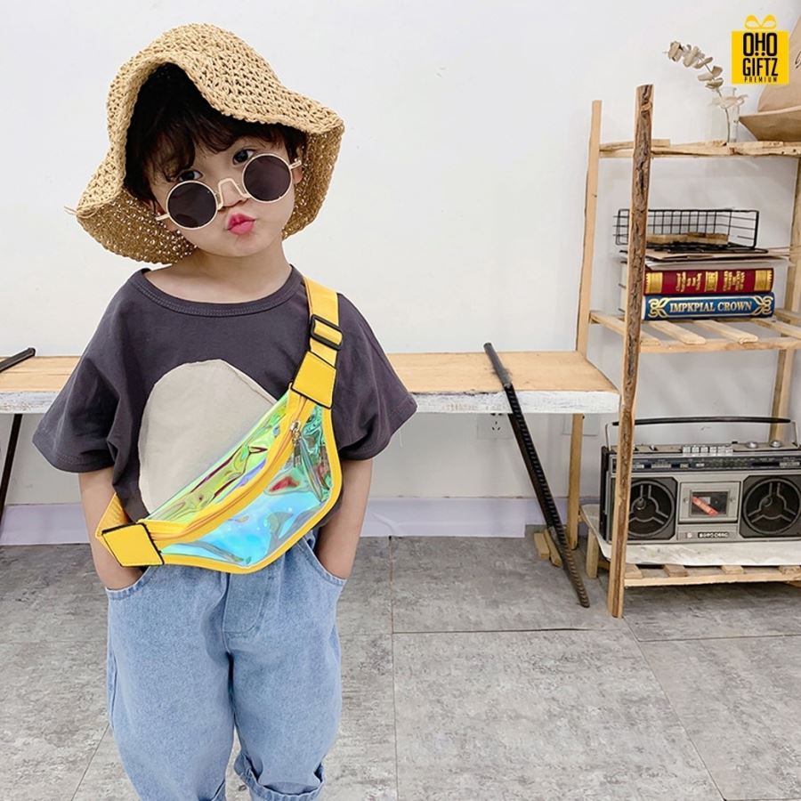 กระเป๋าคาดอกสำหรับเด็ก สกรีนโลโก้  ทำเป็นของพรีเมี่ยม