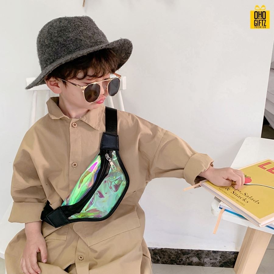 กระเป๋าคาดอกสำหรับเด็ก สกรีนโลโก้  ทำเป็นของพรีเมี่ยม