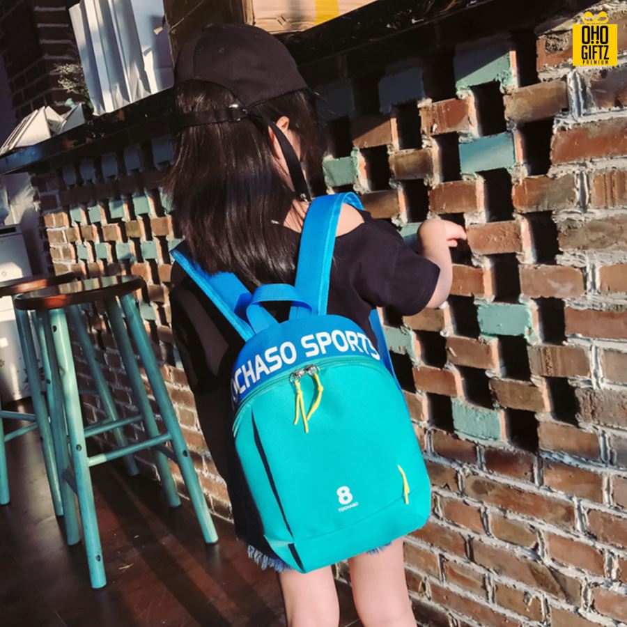 กระเป๋าสะพายหลังเด็ก สกรีนโลโก้  ทำเป็นของพรีเมี่ยม