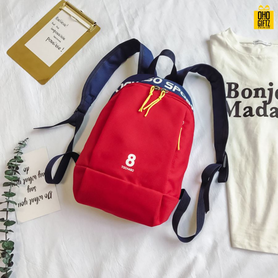 กระเป๋าสะพายหลังเด็ก สกรีนโลโก้  ทำเป็นของพรีเมี่ยม