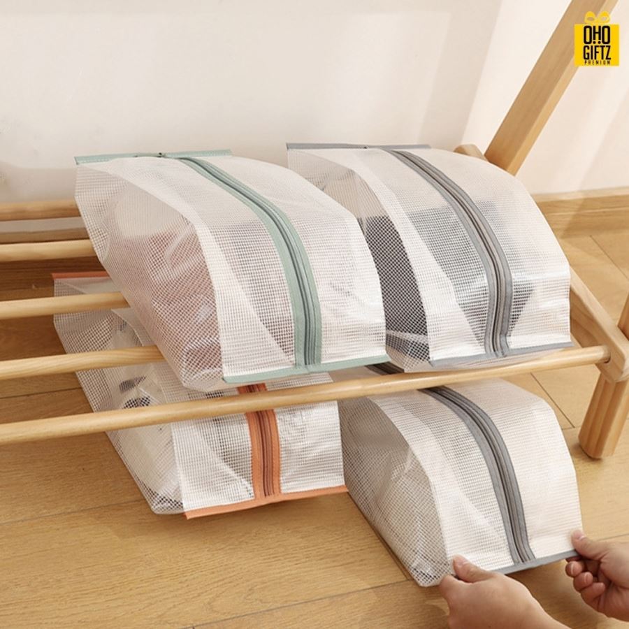 กระเป๋าเก็บรองเท้า สกรีนโลโก้  ทำเป็นของพรีเมี่ยมได้