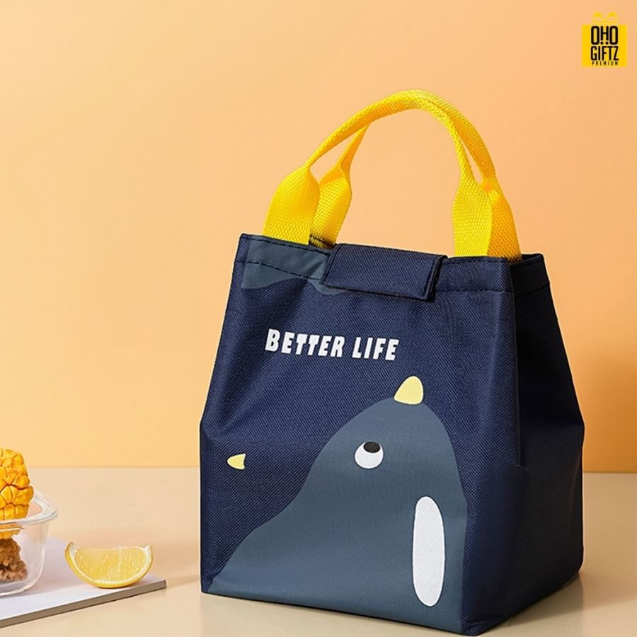 กระเป๋าใส่กล่องอาหาร สกรีนโลโก้  ทำเป็นของพรีเมี่ยม