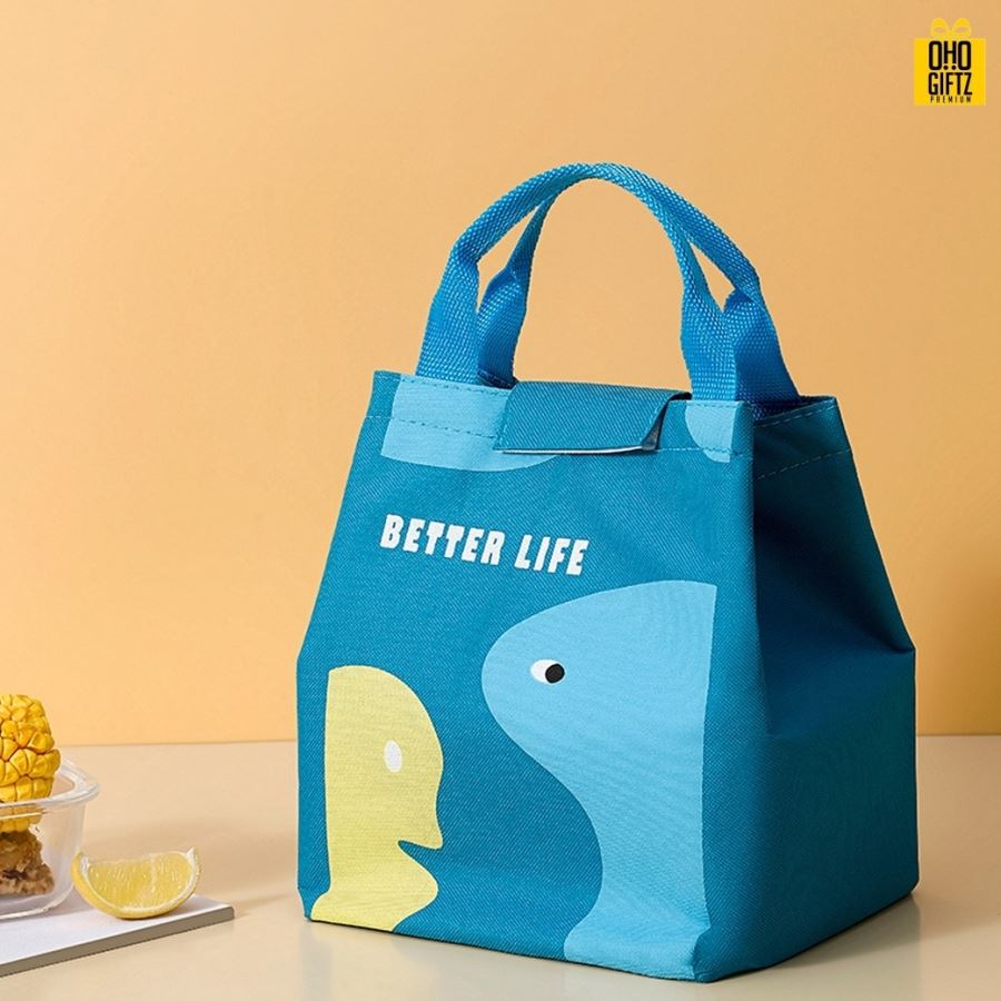 กระเป๋าใส่กล่องอาหาร สกรีนโลโก้  ทำเป็นของพรีเมี่ยม