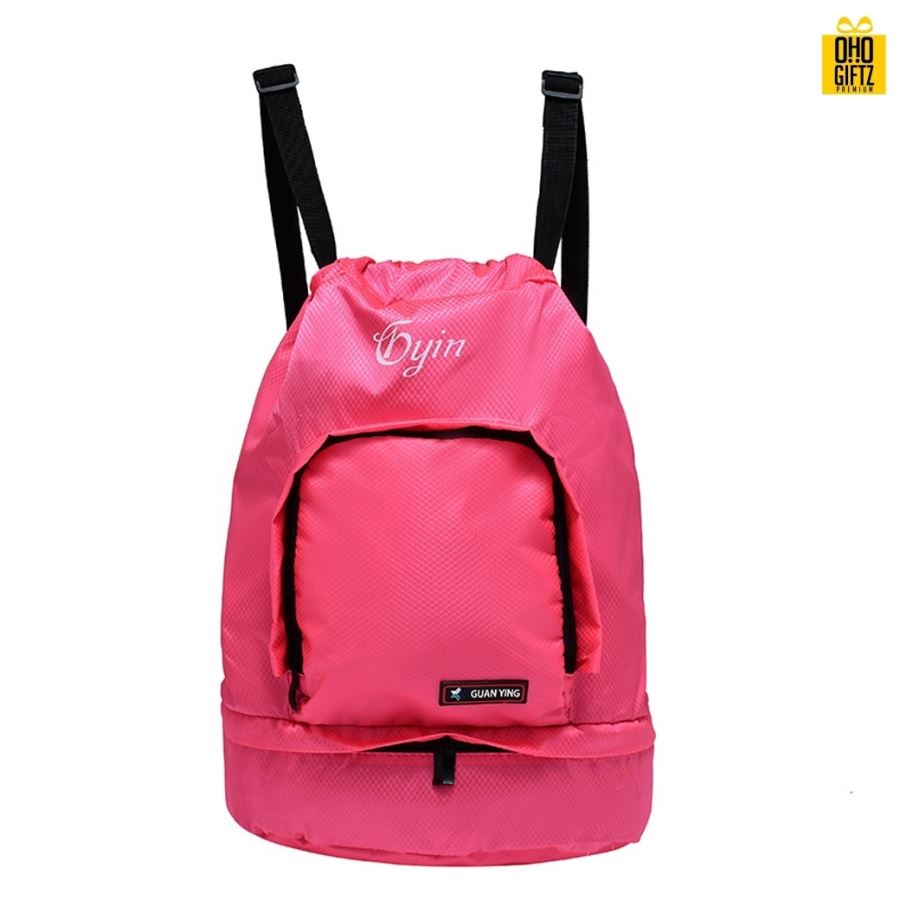 กระเป๋าสะพายหลังกันน้ำ สกรีนโลโก้  ทำเป็นของพรีเมี่ยม