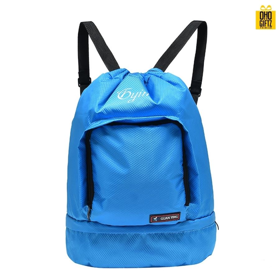กระเป๋าสะพายหลังกันน้ำ สกรีนโลโก้  ทำเป็นของพรีเมี่ยม