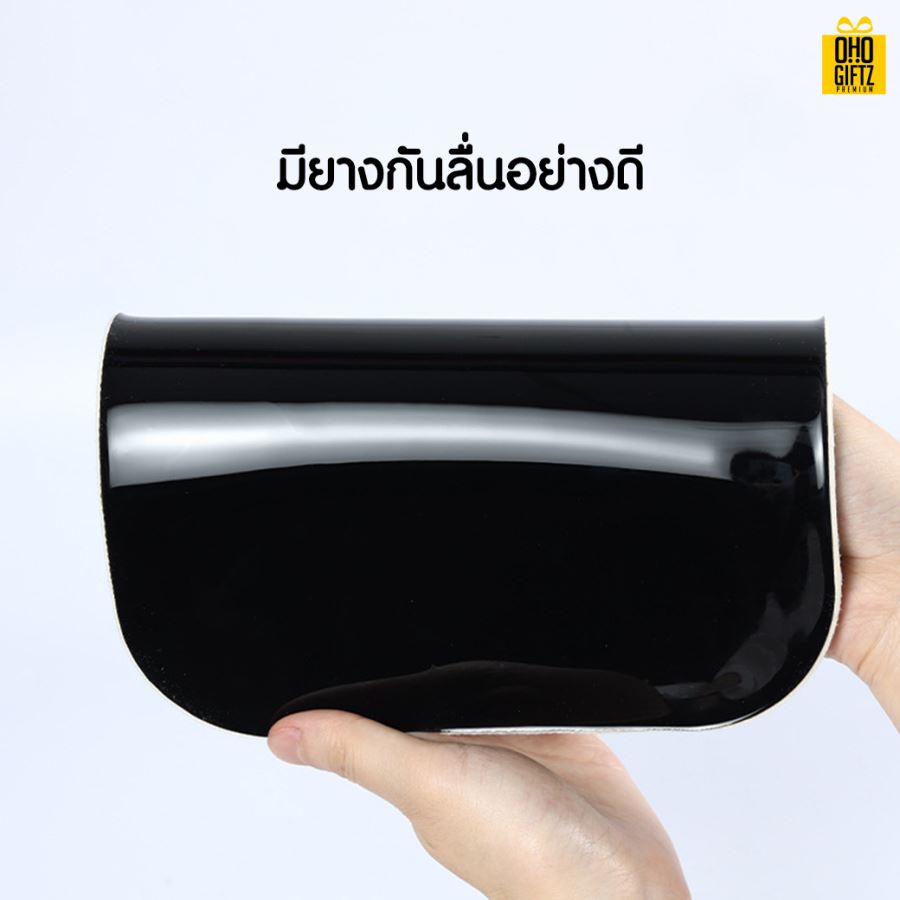 แผ่นรองเมาส์มีที่วางข้อมือ สกรีนชื่อ สกรีนโลโก้ ทำเป็นของพรีเมี่ยมได้