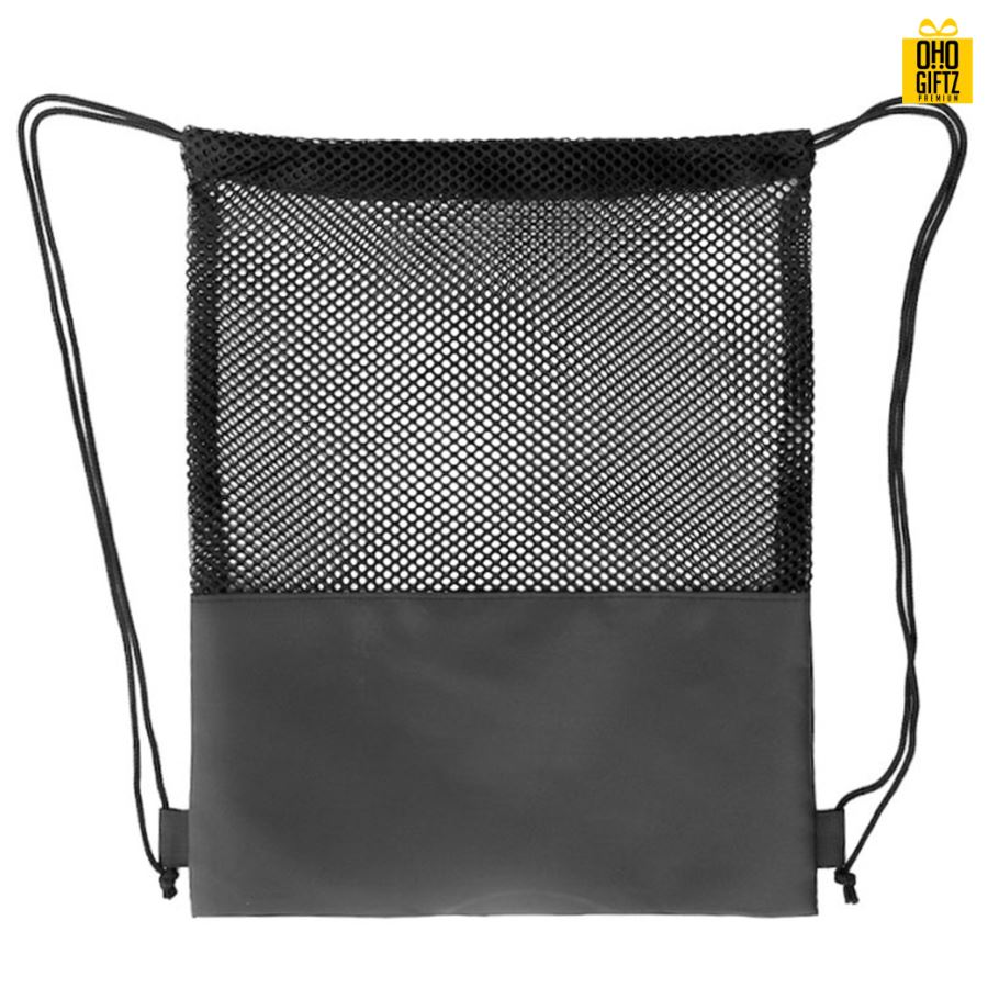 กระเป๋าตาข่ายสะพายหลัง สกรีนโลโก้ ทำเป็นของพรีเมี่ยม