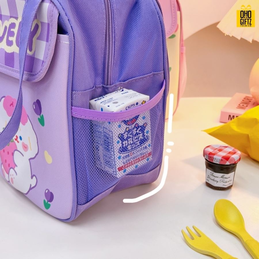 กระเป๋าลายหมีเก็บอุณหภูมิ สกรีนโลโก้  ทำเป็นของพรีเมี่ยม