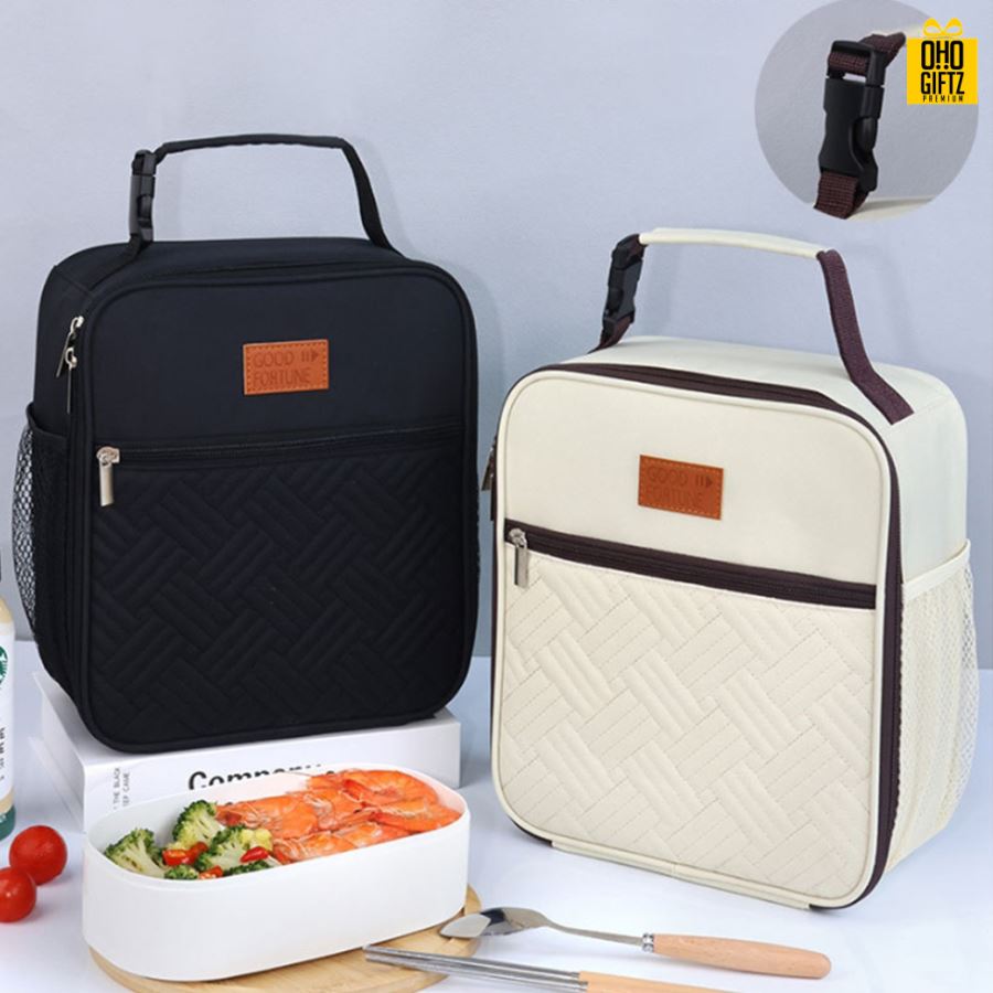 กระเป๋าใส่กล่องข้าวเก็บอุณหภูมิ สกรีนโลโก้  ทำเป็นของพรีเมี่ยม