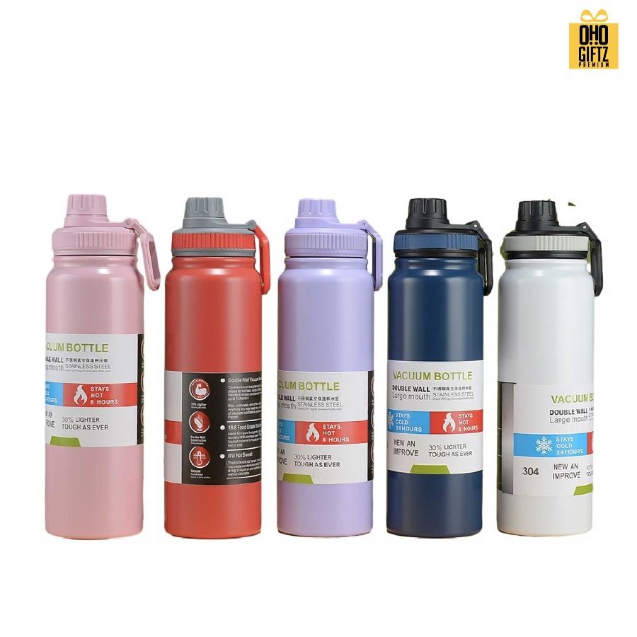 กระบอกน้ำสแตนเลสฝาล็อคอย่างดี สกรีนโลโก้ ทำเป็นของพรีเมี่ยมได้