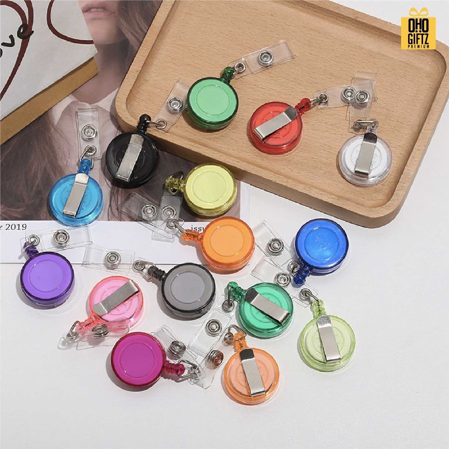 หัวโยโย่ติดบัตรพนักงานยืดได้หดได้ สกรีนชื่อ สกรีนโลโก้ ทำเป็นของพรีเมี่ยมได้