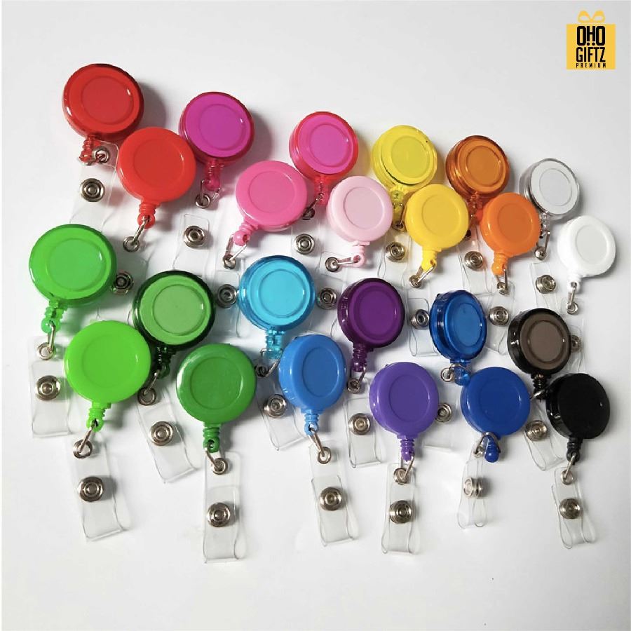 หัวโยโย่ติดบัตรพนักงานยืดได้หดได้ สกรีนชื่อ สกรีนโลโก้ ทำเป็นของพรีเมี่ยมได้